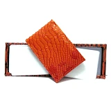 Визитница горизонтальная Snake orange 32 карты