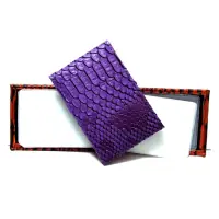 Визитница горизонтальная Snake violet 32 карты                                                      