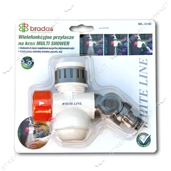 Многофункциональный адаптер на кран White Line WL-3140 Multi Shower РВ 1"-3/4"                      