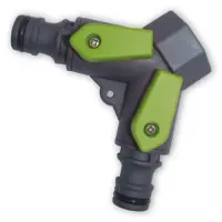 Тройник с двумя запорними кранами LE2222 LIME EDITION                                               