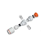 Коннектор 1/2" White Line WL-2119 РВ с редуктором 3/4"/1/2" с фильтром Power Jet (НЕ СТАНДАРТ)
