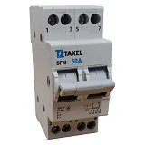 Переключатель нагрузки Takel трехпозиционный SFM 2P 50A