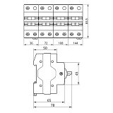 Переключатель нагрузки Takel трехпозиционный SFM 3P 125A                                            