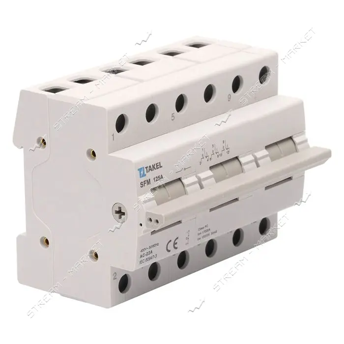 Переключатель нагрузки Takel трехпозиционный SFM 3P 125A                                            