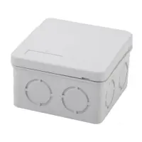 Коробка распределительная наружного монтажа Takel 88x85x50мм без отверстий IP55 ABS пластик