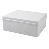 Коробка распределительная наружного монтажа Takel 300x250x120мм без отверстий IP65 ABS пластик