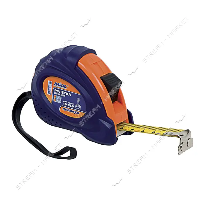 Рулетка магнитная Miol 10-850 5м х 19мм Premium