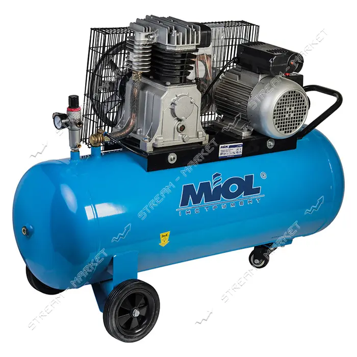 Компрессор масляный Miol 81-194 с клинорем. передачей Тайфун 600-100 220V