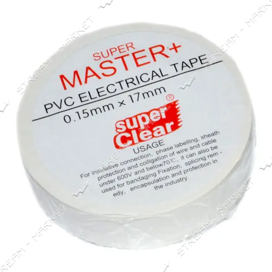 Изолента ПВХ Master плюс 17х0.13мм 17м белая