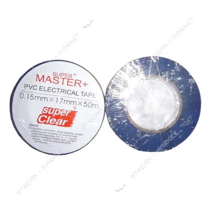 Изолента ПВХ Master плюс 17х0.13мм 50м синяя                                                        