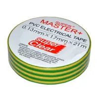 Изолента ПВХ Master плюс 17х0.15мм 21м желто-зеленая                                                