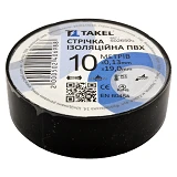 Изолента ПВХ Takel 0.13х19мм 10м черная