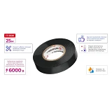 Изолента ПВХ Intertool IT-0026 17х0.15мм 25м черная