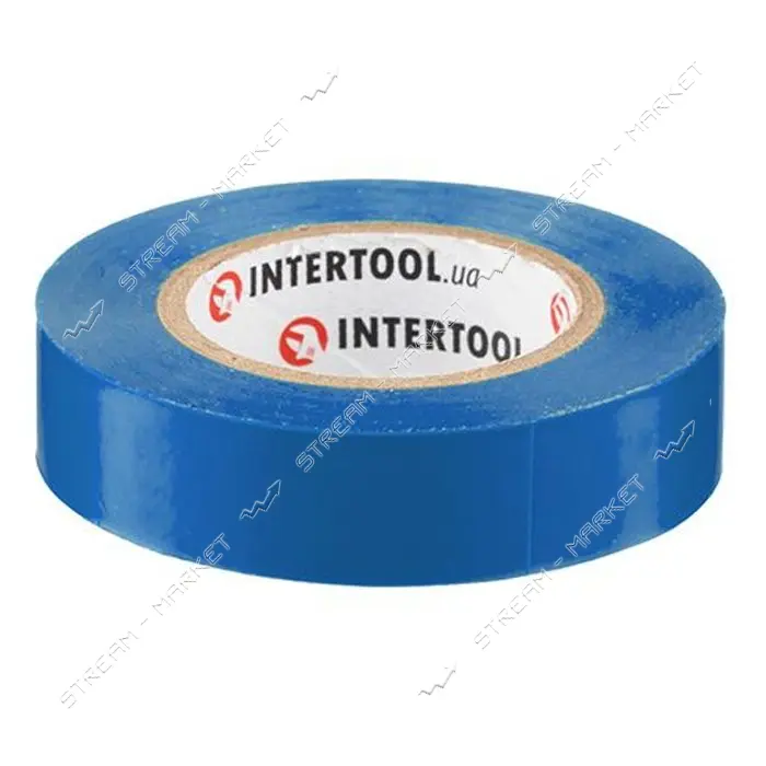 Изолента ПВХ Intertool IT-0015 17х0.15мм 15м синяя
