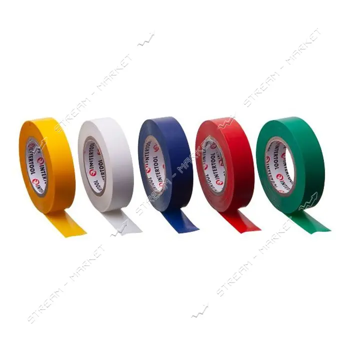 Изолента ПВХ Intertool IT-0019 17х0.15мм 15м ассорти