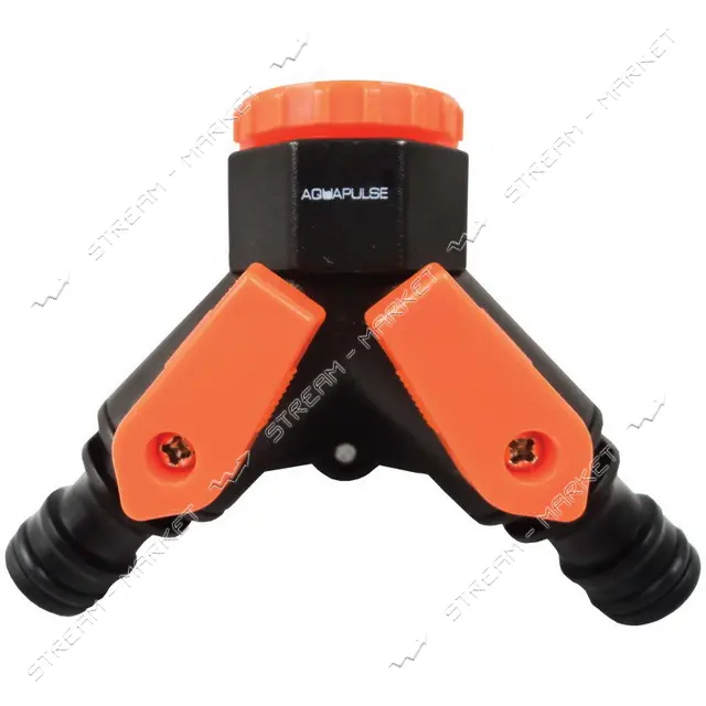 Адаптер тройник Aquapulse 1019 с двумя запорными кранами 1x3/4"
