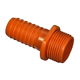 Штуцер 3/4" Н на шланг 3/4" 240 оранжевый