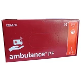 Перчатки Ambulance из латекса неопудренные размер М синие упаковка 25 пар