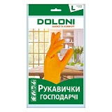 Перчатки DOLONI арт 4546 универсальные хозяйственные латексные разм 9 L