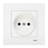 Розетка Viko Karre 0007 белая без заземления                                                        