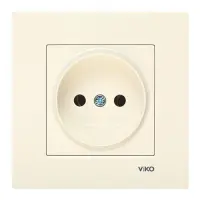 Розетка Viko Karre 0107 крем без заземлення                                                         