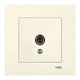 Розетка телевизионная концевая Viko Karre 0110 крем