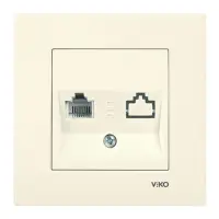 Розетка комп'ютерна Viko Karre 0132 крем                                                            