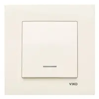 Выключатель Viko Karre 0119 с подсветкой крем                                                       