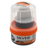 Крем-блеск Silver Premium для обуви стакан с аппликатором 50мл черный                               