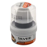 Крем-блеск Silver Premium для обуви стакан с аппликатором 50мл коричневый                           