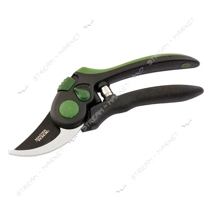Секатор садовый Master-Tool 14-6125 регулятор раскрытия и ручки ABS плюс TPR тефлон лезвие SK5 200мм