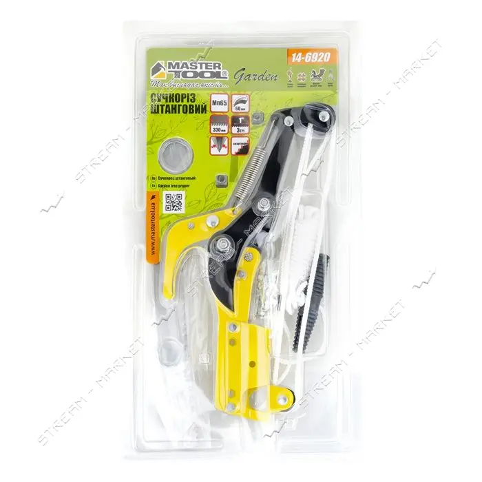 Сучкорез штанговый MasterTool 14-6920 c ножовкой 330мм 3TPI под телескопическую ручку               