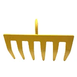 Грабли Г-6 с деревянной ручкой крашенные