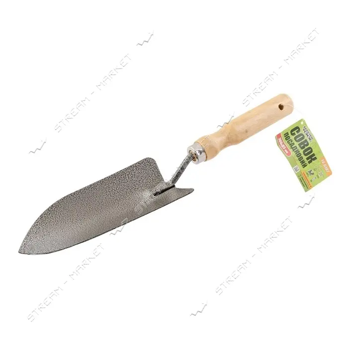 Совок посадочный Mastertool 14-6187 с деревянной ручкой 300x85мм                                    