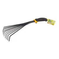 Грабли веерные Mastertool 14-6175 9 зубов с пластиковой ручкой и TPR покрытием 420x145мм            
