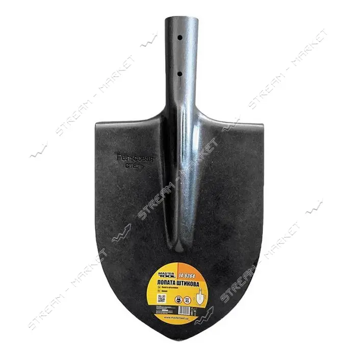 Лопата штыковая Master-Tool 14-6264 Рельсовая сталь 220x300x390мм 0.8кг                             