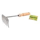 Грабли садовые Mastertool 14-6191 с деревянной ручкой 5 зубьев 255x95мм