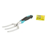 Вилка садовая Mastertool 14-6163 алюминиевая с пластиковой ручкой и TPR покрытием 280х75мм