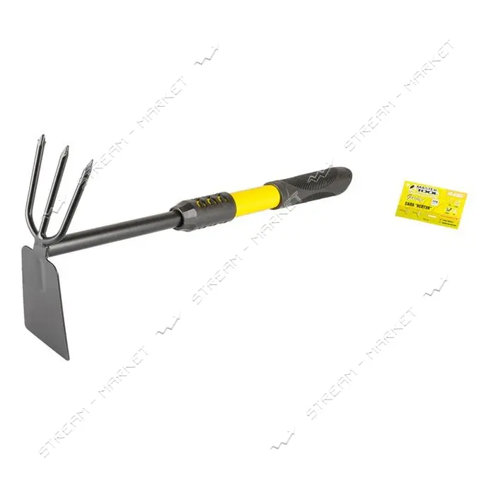 Тяпка Mastertool 14-6165 Нептун с удлиненной металлической ручкой и резиновым покрытием 400х200мм