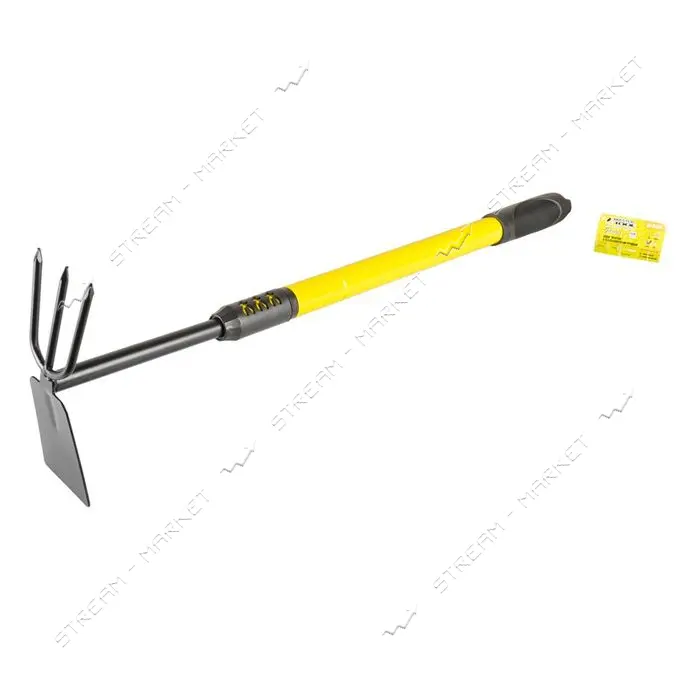 Тяпка Mastertool 14-6176 Нептун с телескопической металлической ручкой и резиновым покрытием        