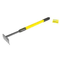 Грабли садовые Mastertool 14-6178 5 зубов с телескопической ручкой и резиновым покрытием