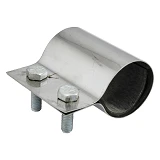 Хомут нержавейка для ремонта труб 1/2" 10шт Китай