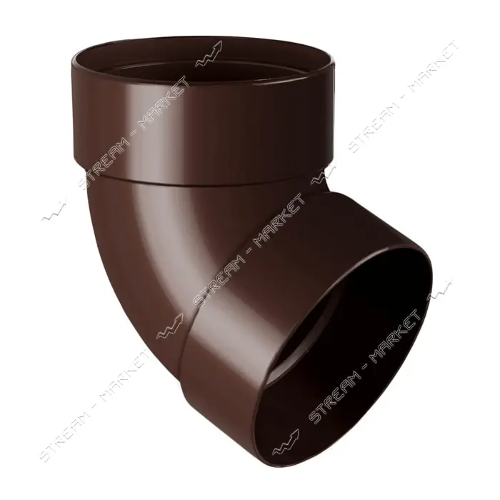 Отвод двухмуфтовый Rainway 67 коричневый 75                                                         