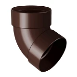 Отвод двухмуфтовый Rainway 67 коричневый 100