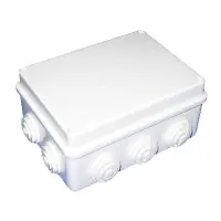 TAKEL Коробка распределительная для наружного монтажа 150x110x70 с резинками IP65 (ABS пластик)     