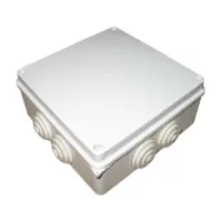 TAKEL Коробка распределительная для наружного монтажа 150x150x70 с резинками IP65 (ABS пластик)     