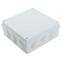 Коробка распределительная наружного монтажа Takel 200x200x80мм с резинками IP65 ABS пластик