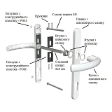 Ручка дверная ANTEY 26/92мм 216 Турция белая                                                        