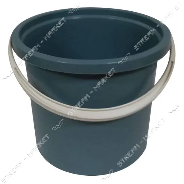 Ведро непищевое 8л пластиковое Днепр цветное