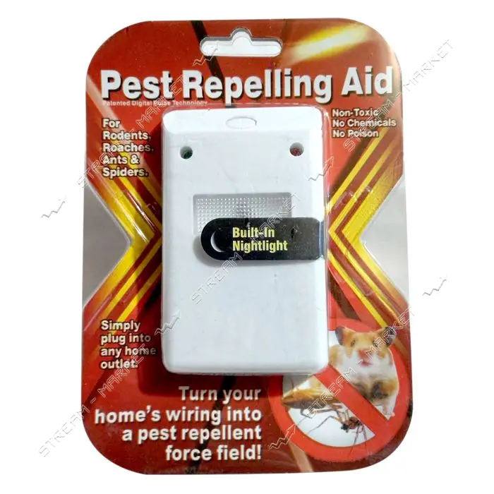 Электронный отпугиватель грызунов и насекомых Pest Repelling Aid